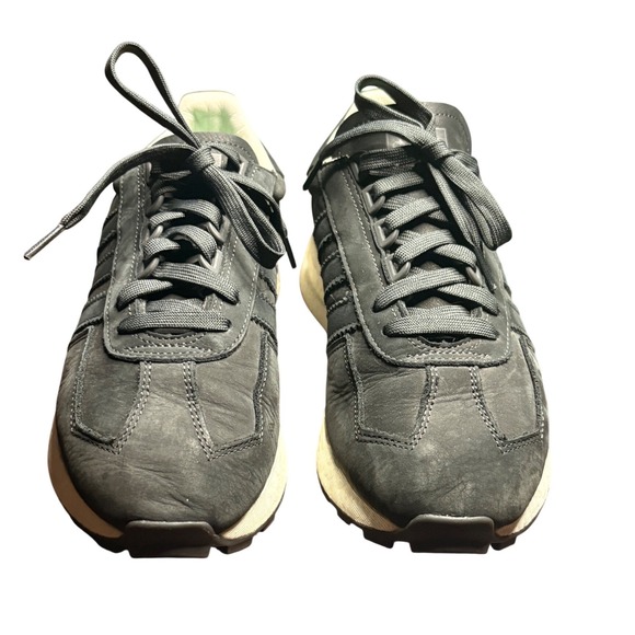 adidas Other - Adidas Retropy F2 Mens Grey Nubuck Leather Retro Running Shoes GW8274 Size 8